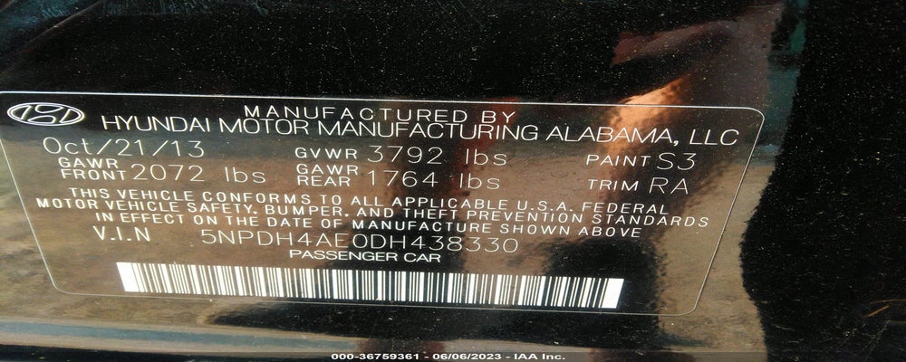 5NPDH4AE0DH438330 2013 HYUNDAI ELANTRA photo no. 9