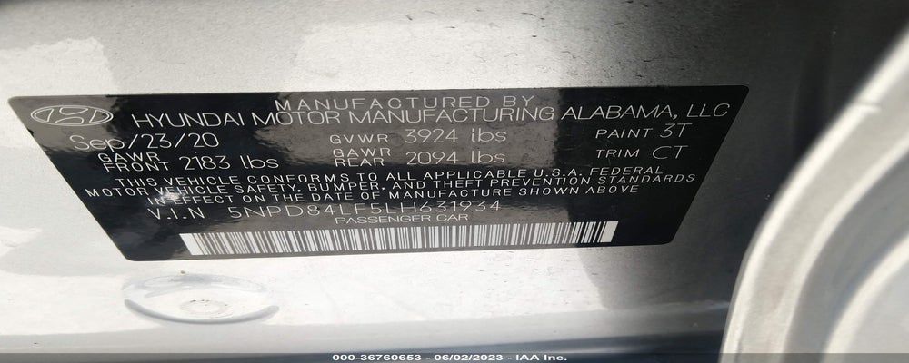 5NPD84LF5LH631934 2020 HYUNDAI ELANTRA photo no. 9
