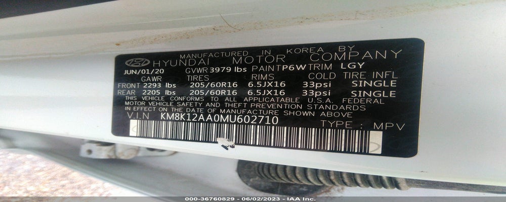 KM8K12AA0MU602710 2021 HYUNDAI KONA photo no. 9