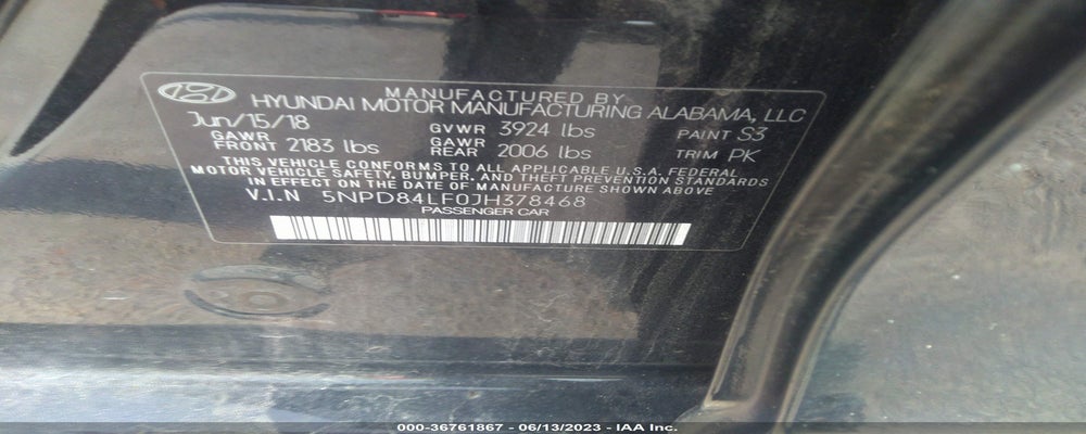 5NPD84LF0JH378468 2018 HYUNDAI ELANTRA photo no. 9