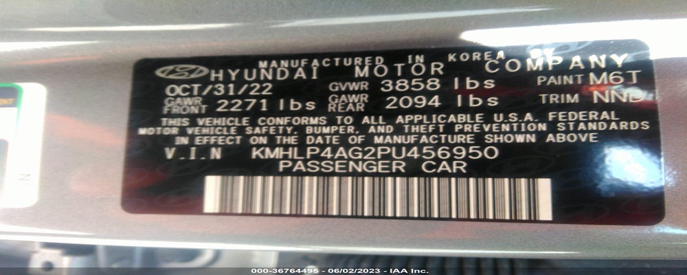 KMHLP4AG2PU456950 2023 HYUNDAI ELANTRA photo no. 9