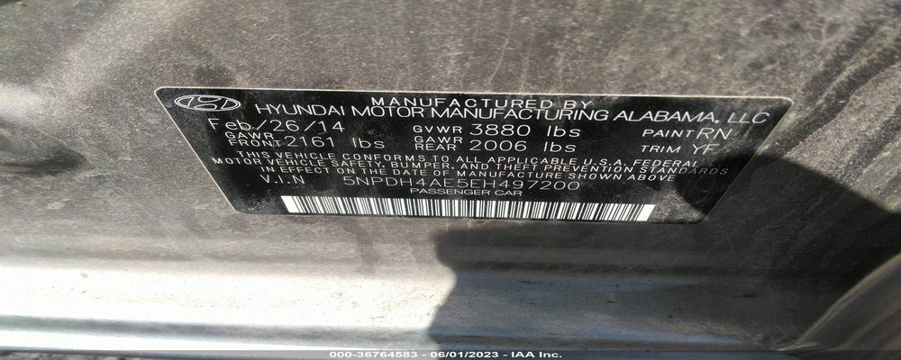 5NPDH4AE5EH497200 2014 HYUNDAI ELANTRA photo no. 9