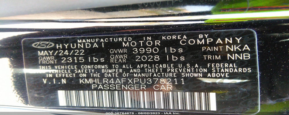 KMHLR4AFXPU378211 2023 HYUNDAI ELANTRA photo no. 9