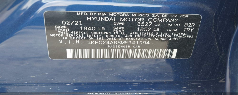 3KPC24A68ME141994 2021 HYUNDAI ACCENT photo no. 9