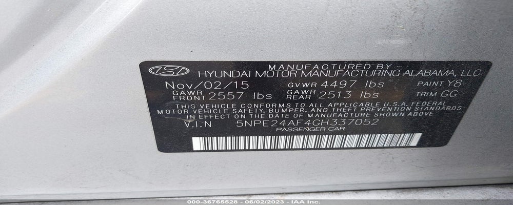 5NPE24AF4GH337052 2016 HYUNDAI SONATA photo no. 9