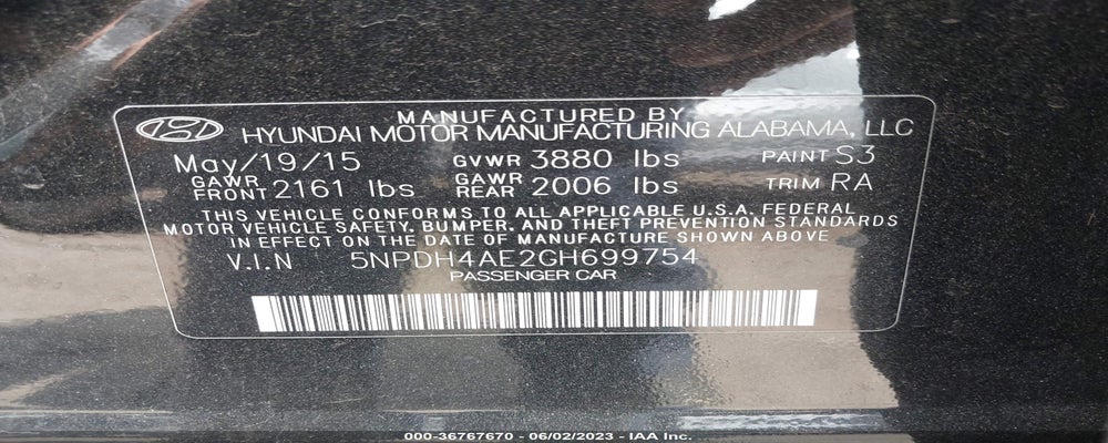 5NPDH4AE2GH699754 2016 HYUNDAI ELANTRA photo no. 9