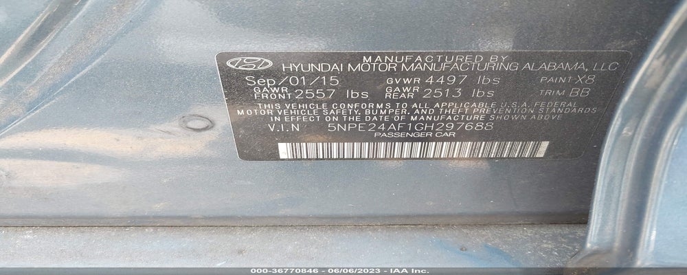 5NPE24AF1GH297688 2016 HYUNDAI SONATA photo no. 9