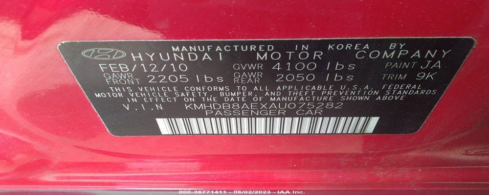 KMHDB8AEXAU075282 2010 HYUNDAI ELANTRA TOURING photo no. 9