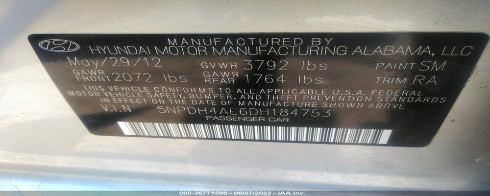 5NPDH4AE6DH184753 2013 HYUNDAI ELANTRA photo no. 9