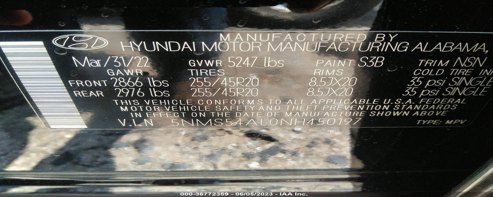 5NMS54AL0NH450197 2022 HYUNDAI SANTA FE photo no. 9
