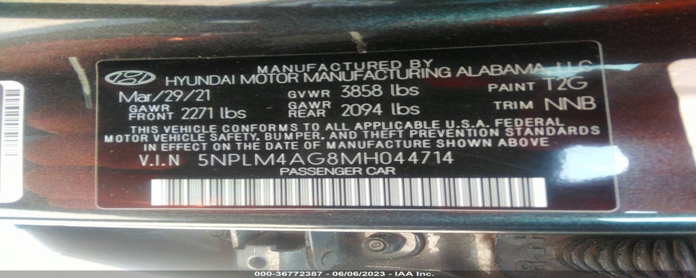 5NPLM4AG8MH044714 2021 HYUNDAI ELANTRA photo no. 9