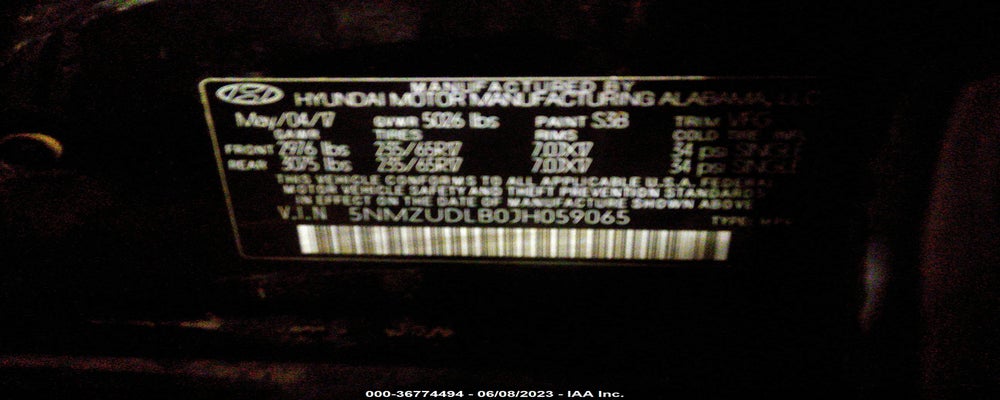 5NMZUDLB0JH059065 2018 HYUNDAI SANTA FE SPORT photo no. 9