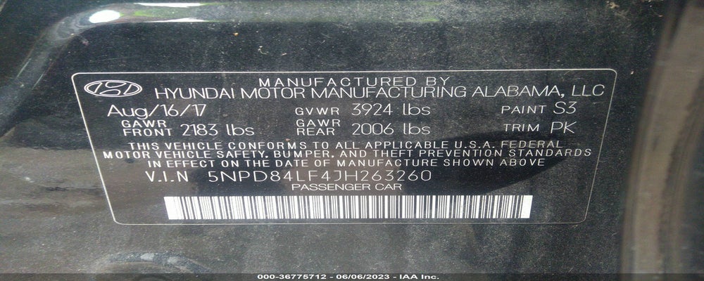 5NPD84LF4JH263260 2018 HYUNDAI ELANTRA photo no. 9