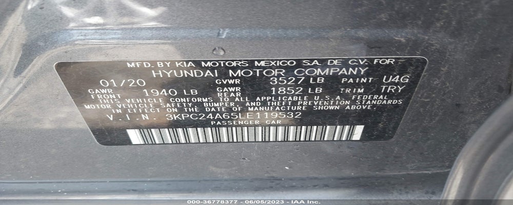 3KPC24A65LE119532 2020 HYUNDAI ACCENT photo no. 9