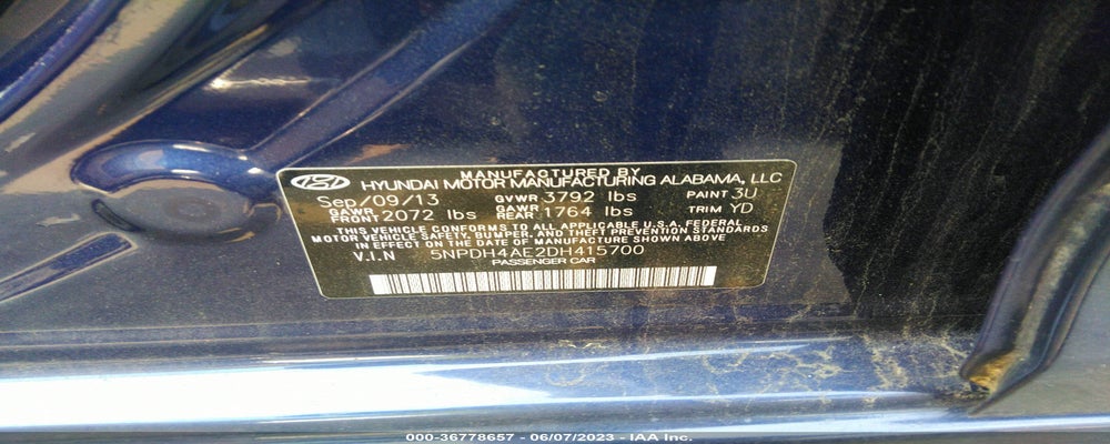 5NPDH4AE2DH415700 2013 HYUNDAI ELANTRA photo no. 9