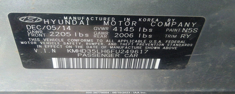 KMHD35LH6FU249617 2015 HYUNDAI ELANTRA GT photo no. 9