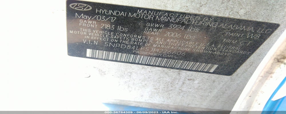 5NPD84LF5JH226606 2018 HYUNDAI ELANTRA photo no. 9