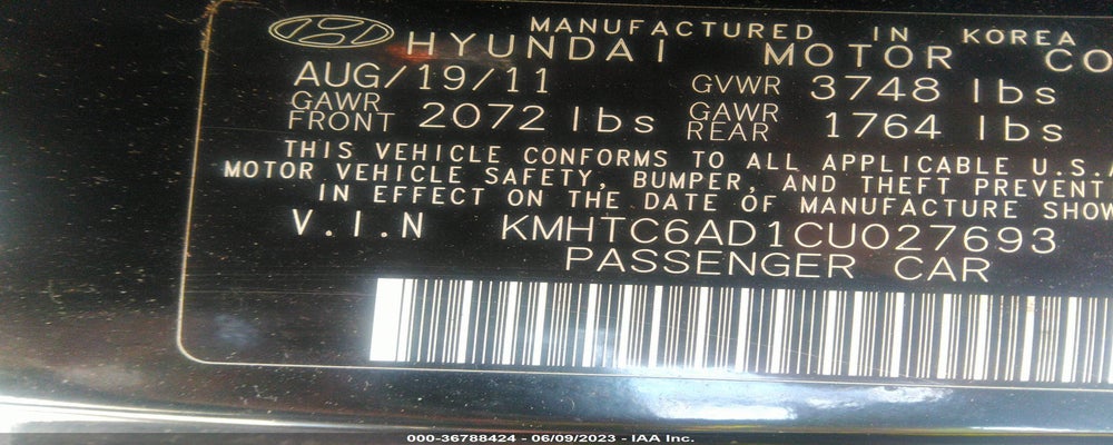 KMHTC6AD1CU027693 2012 HYUNDAI VELOSTER photo no. 9