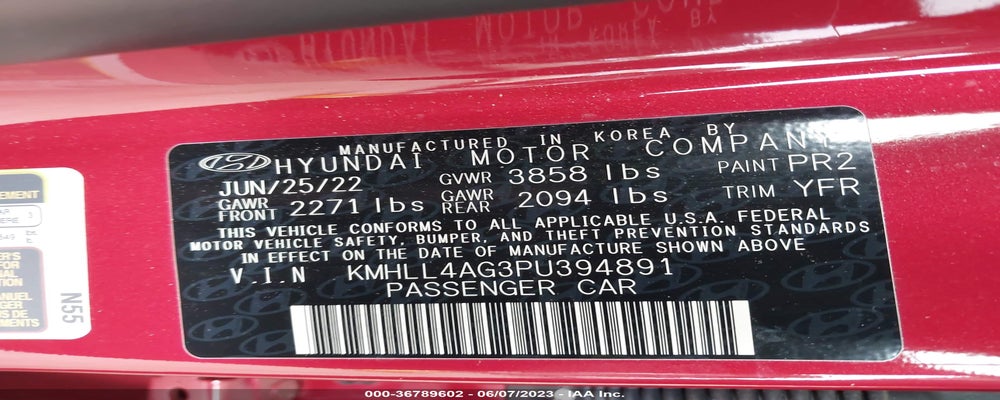 KMHLL4AG3PU394891 2023 HYUNDAI ELANTRA photo no. 9