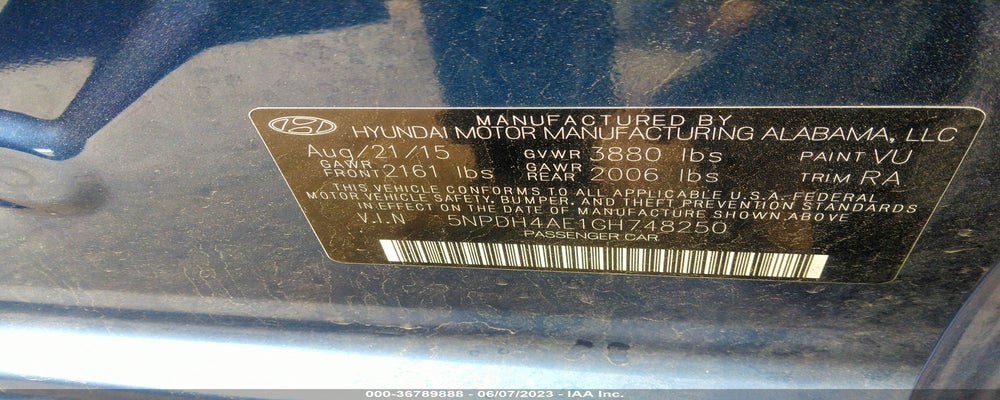 5NPDH4AE1GH748250 2016 HYUNDAI ELANTRA photo no. 9