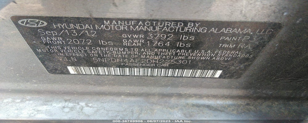 5NPDH4AE2DH225301 2013 HYUNDAI ELANTRA photo no. 9