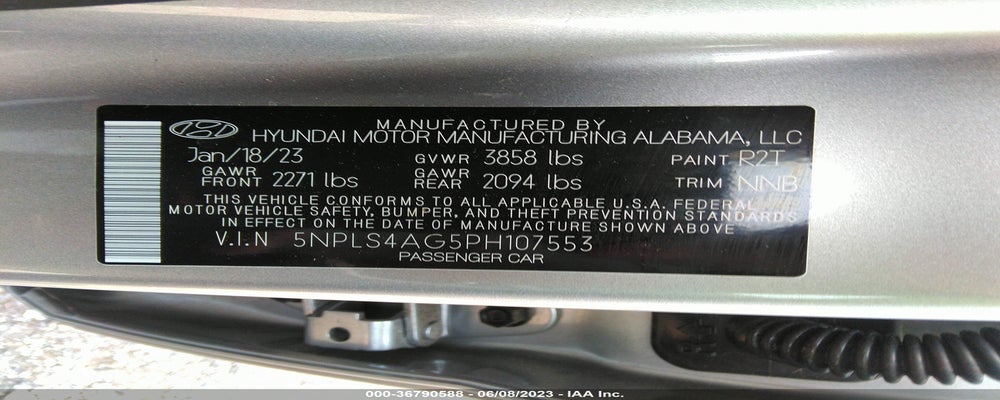 5NPLS4AG5PH107553 2023 HYUNDAI ELANTRA photo no. 9