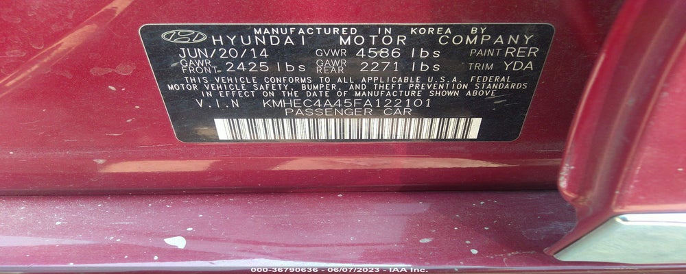 KMHEC4A45FA122101 2015 HYUNDAI SONATA HYBRID photo no. 9