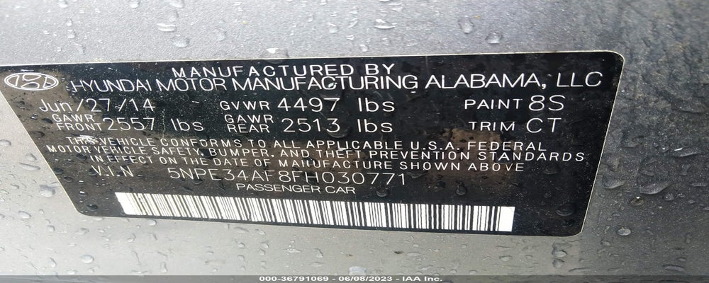 5NPE34AF8FH030771 2015 HYUNDAI SONATA photo no. 9