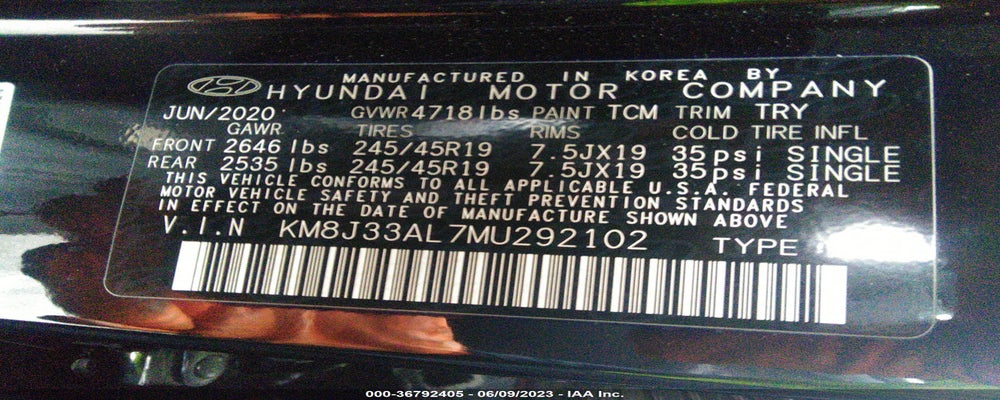 KM8J33AL7MU292102 2021 HYUNDAI TUCSON photo no. 9