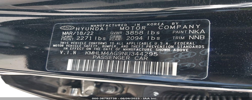 KMHLM4AG9NU344295 2022 HYUNDAI ELANTRA photo no. 9