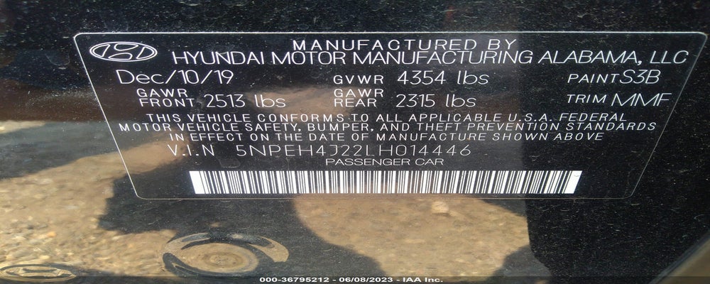 5NPEH4J22LH014446 2020 HYUNDAI SONATA photo no. 9