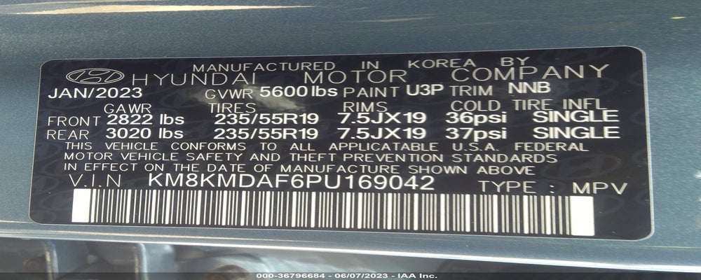 KM8KMDAF6PU169042 2023 HYUNDAI IONIQ 5 photo no. 9