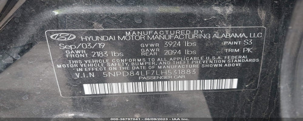 5NPD84LF7LH531883 2020 HYUNDAI ELANTRA photo no. 9