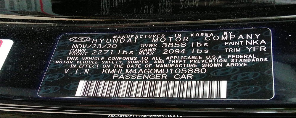 KMHLM4AG0MU105880 2021 HYUNDAI ELANTRA photo no. 9