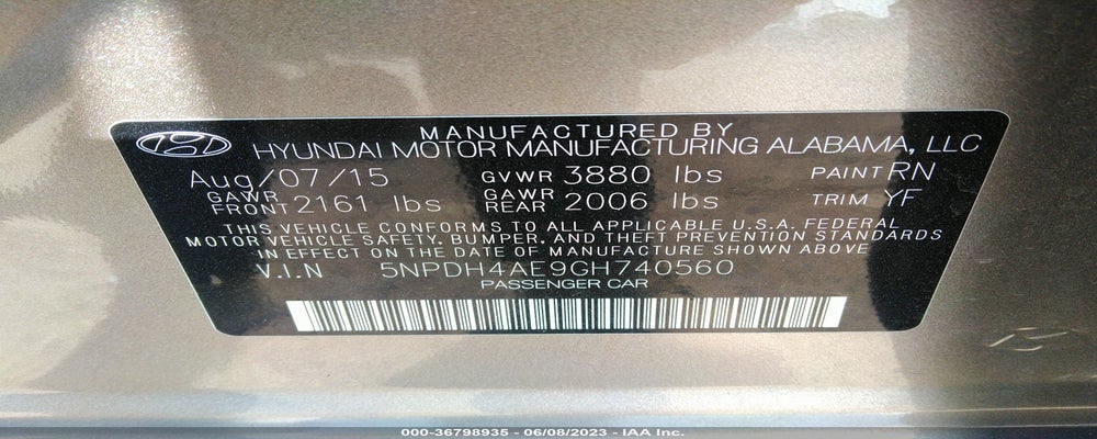5NPDH4AE9GH740560 2016 HYUNDAI ELANTRA photo no. 9