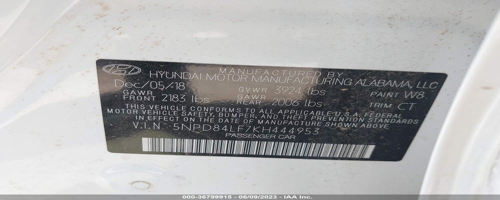 5NPD84LF7KH444953 2019 HYUNDAI ELANTRA photo no. 9