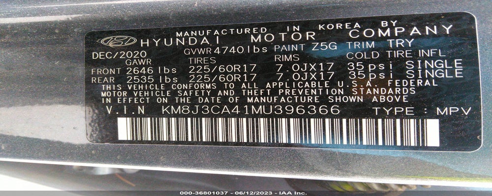 KM8J3CA41MU396366 2021 HYUNDAI TUCSON photo no. 9
