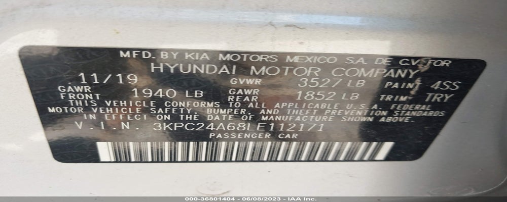3KPC24A68LE112171 2020 HYUNDAI ACCENT photo no. 9