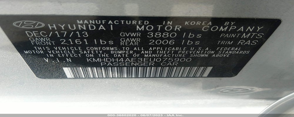 KMHDH4AE3EU075900 2014 HYUNDAI ELANTRA photo no. 9