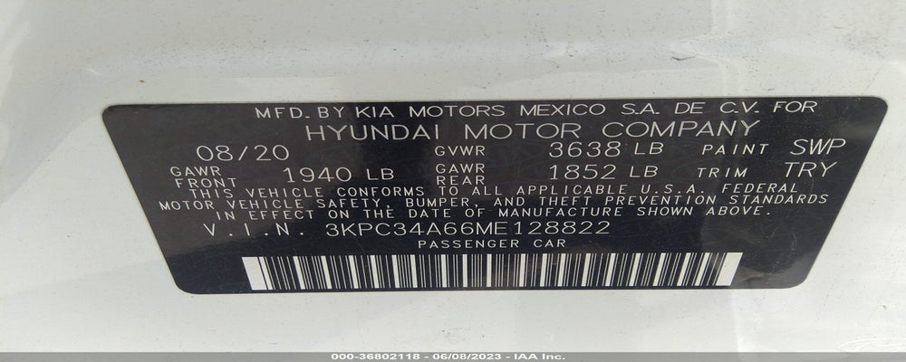 3KPC34A66ME128822 2021 HYUNDAI ACCENT photo no. 9