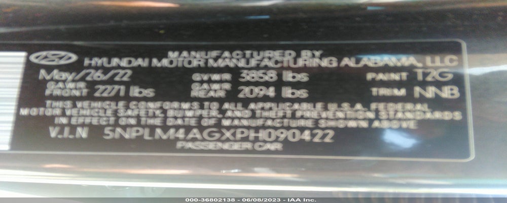 5NPLM4AGXPH090422 2023 HYUNDAI ELANTRA photo no. 9