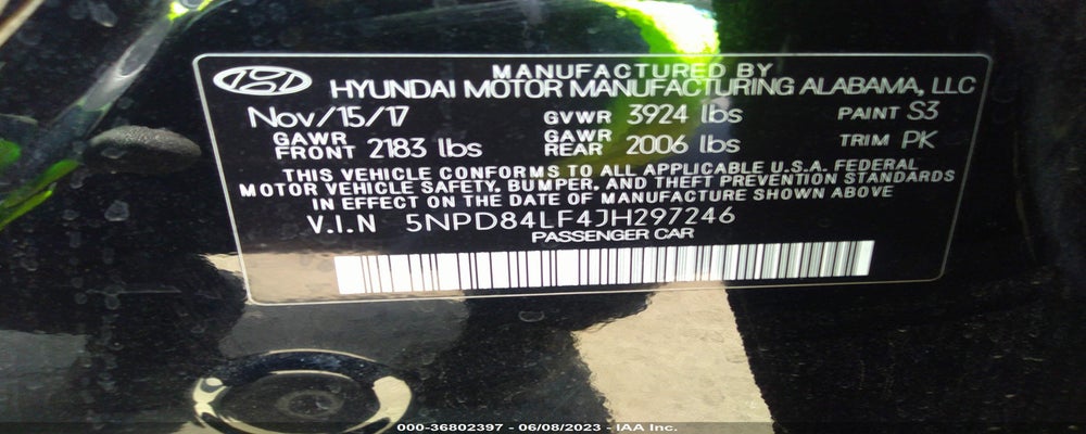 5NPD84LF4JH297246 2018 HYUNDAI ELANTRA photo no. 9