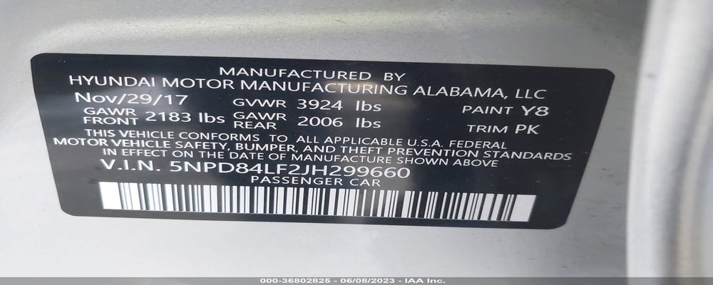 5NPD84LF2JH299660 2018 HYUNDAI ELANTRA photo no. 9