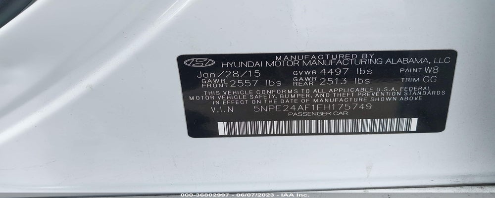 5NPE24AF1FH175749 2015 HYUNDAI SONATA photo no. 9