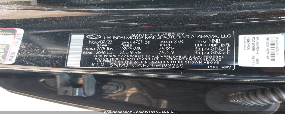 5NMJFCAEXPH198269 2023 HYUNDAI TUCSON photo no. 9