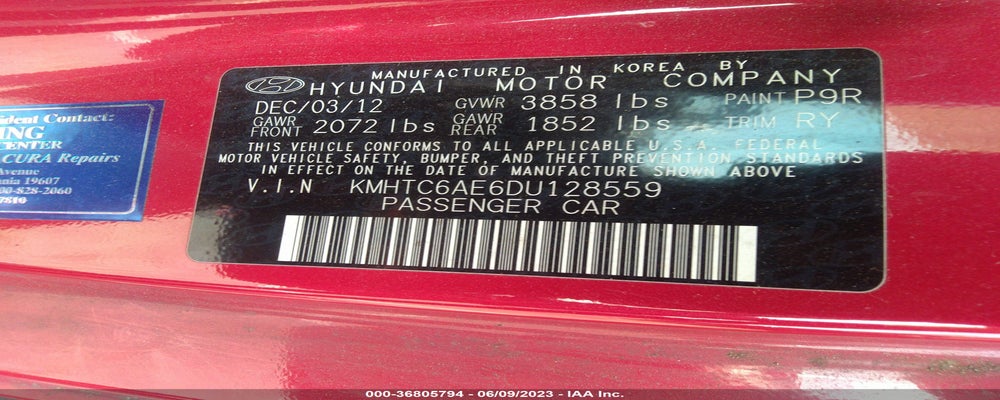 KMHTC6AE6DU128559 2013 HYUNDAI VELOSTER photo no. 9