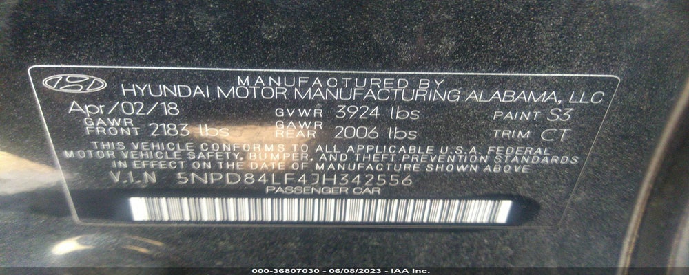 5NPD84LF4JH342556 2018 HYUNDAI ELANTRA photo no. 9