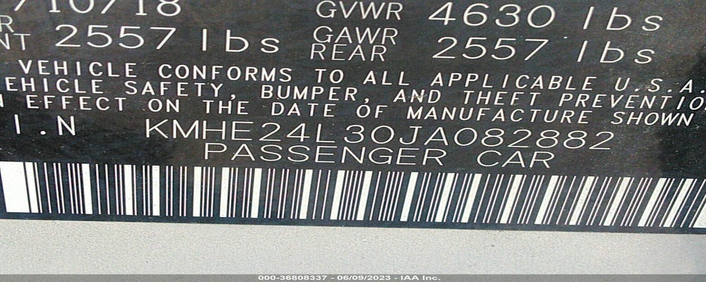 KMHE24L30JA082882 2018 HYUNDAI SONATA HYBRID photo no. 9