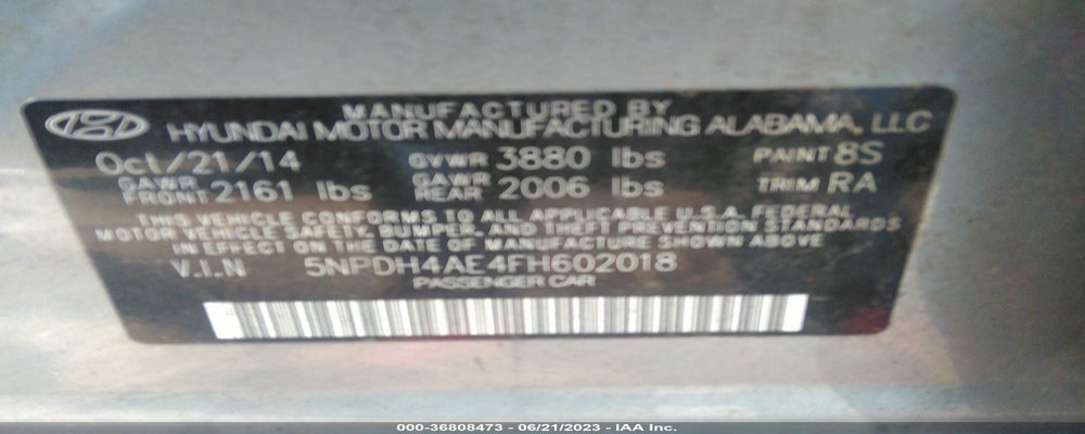 5NPDH4AEFH602018  2017 HYUNDAI ELANTRA photo no. 9