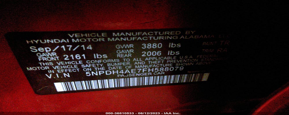 5NPDH4AE7FH588079 2015 HYUNDAI ELANTRA photo no. 9